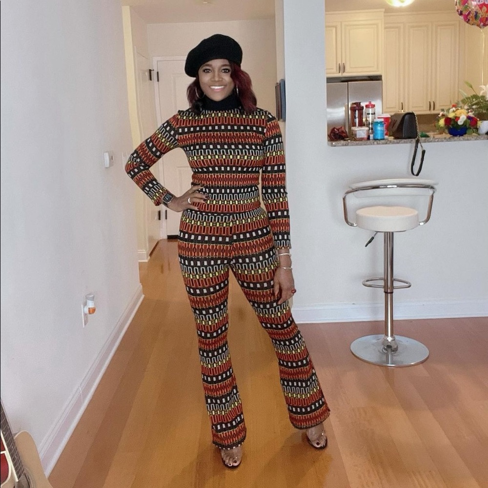 Zara Multicolor Patterned Knit Set - Picture 3 of 15